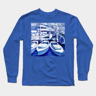 marina in blue Long Sleeve T-Shirt